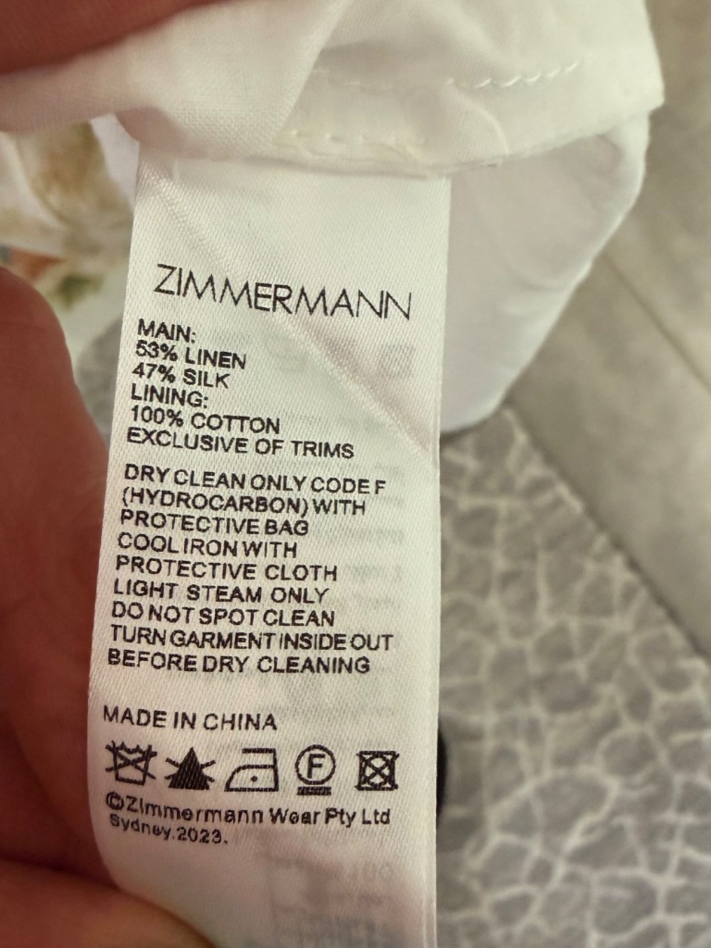 Zimmermann Natura Ivory Wildflower Ruched Midi Dress Size 1, Small - Picture 14 of 16